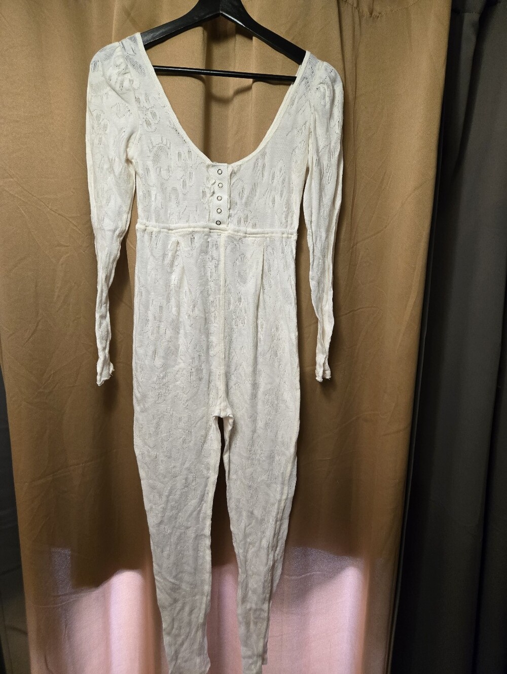 Free People Sheer Lace Jumpsuit Size Small